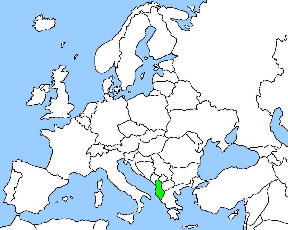 kaart Albaania asukoht kaardil