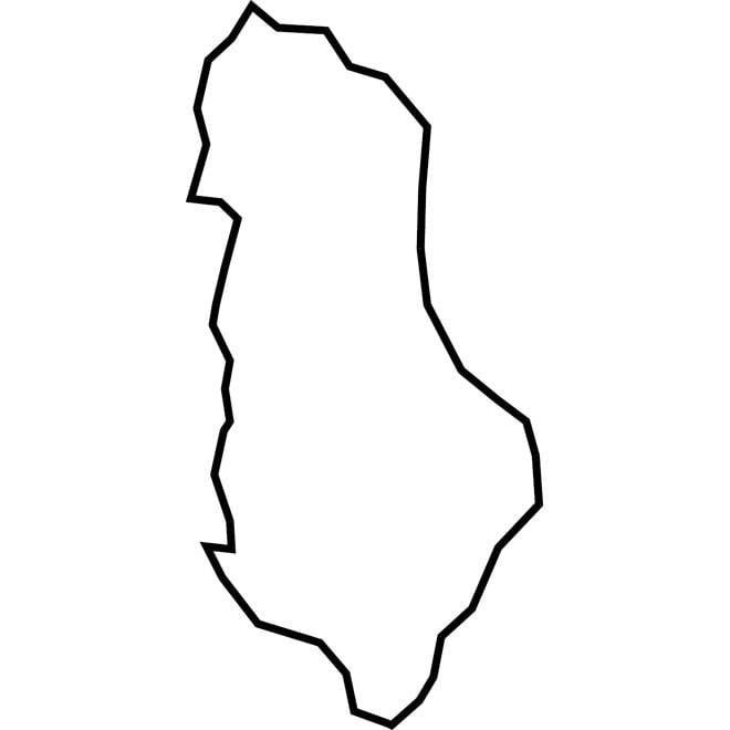 kaart Albaania kaart vektor