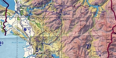 Kaart Albaania geograafia